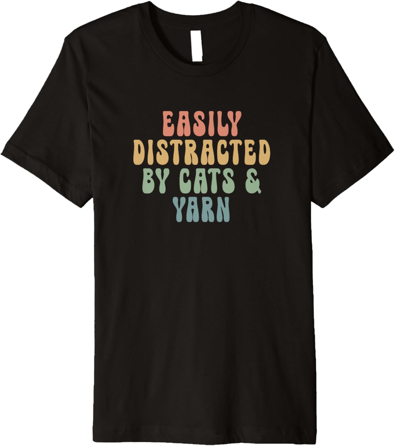 Easily distracted by cats and yarn - knitting & cats Lovers Premium Yarn Supply | High Search Volume | Customer Favorite