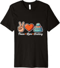 Peace Love Knitting Funny Yarn Lover Premium Yarn Supply | Premium Quality | Perfect for Crafters