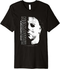 Halloween Michael Myers Large Face Premium Apparel | Trending 2025