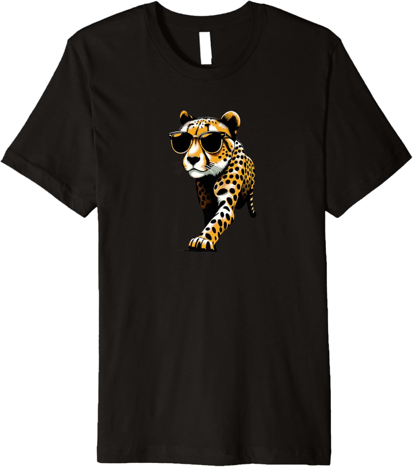 Cheetah Wearing Sunglasses Funny Favorite Zoo Animal Premium Apparel Premium Print Best Seller Look