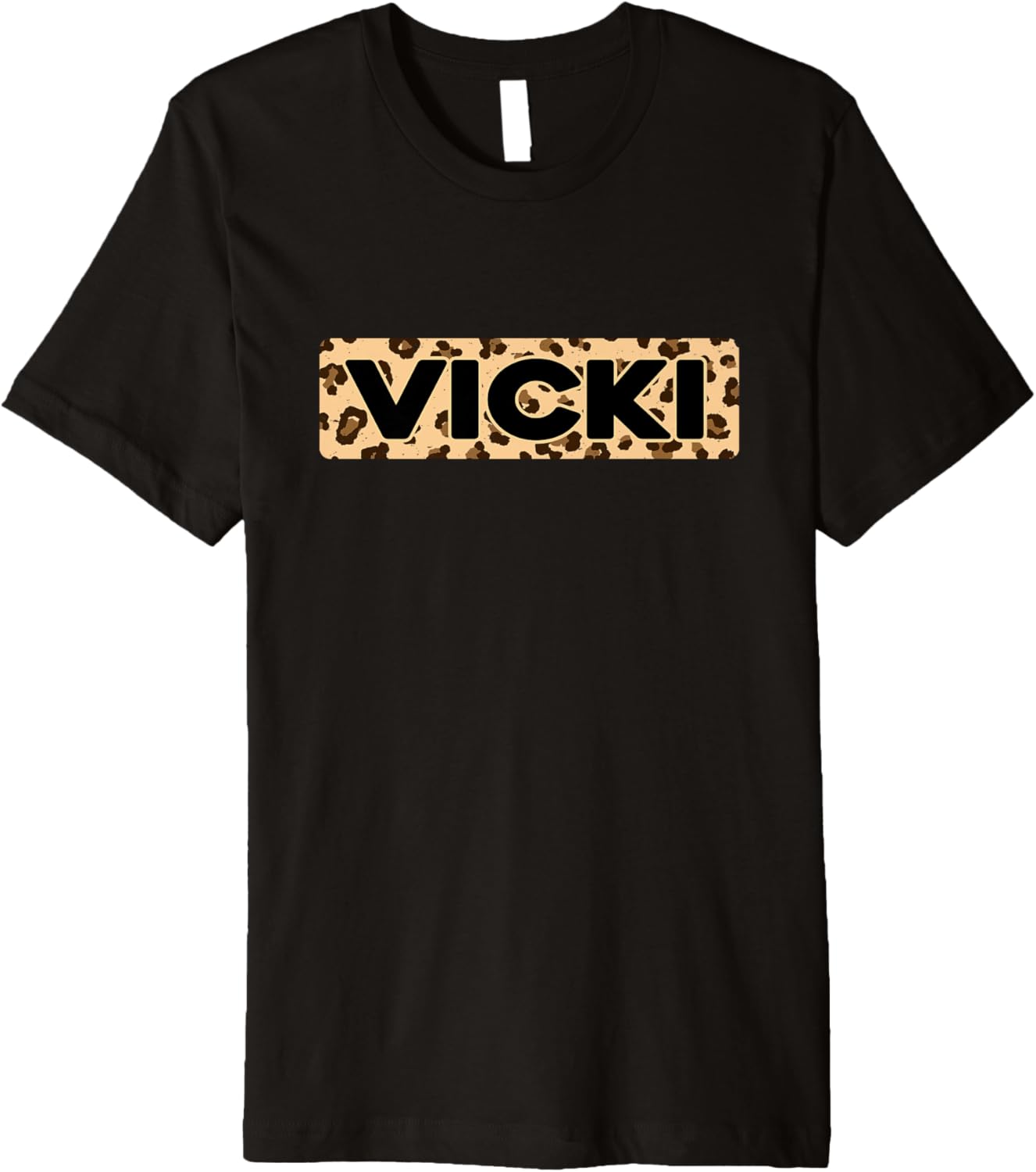 Funny Vicki Leopard Print Personalized Name Vicki Premium Apparel High Search Demand US Top Pick