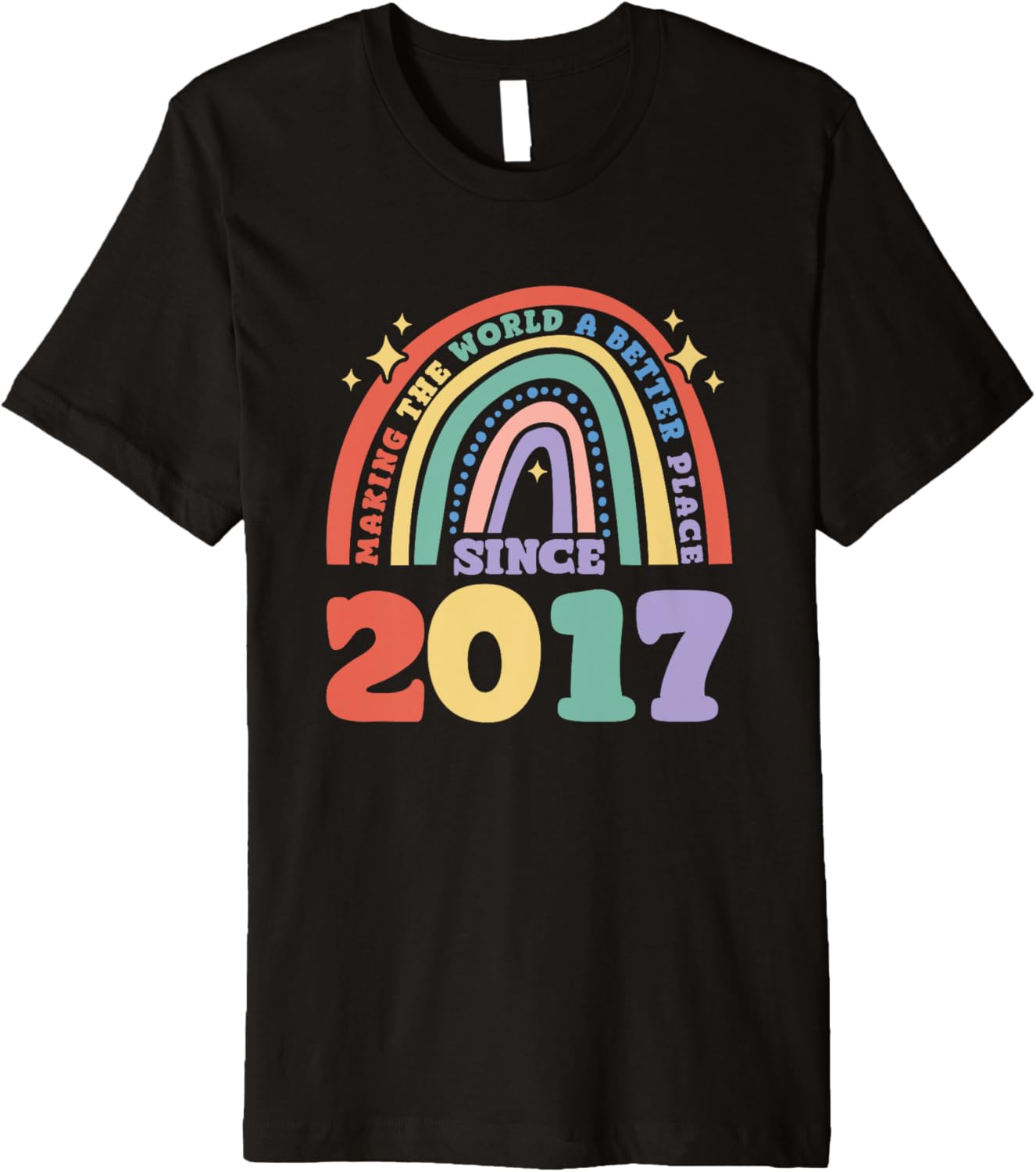 Making the world a better place since 2017, 2017 Birthday Premium Apparel | Top Conversion Title | High CTR Boost