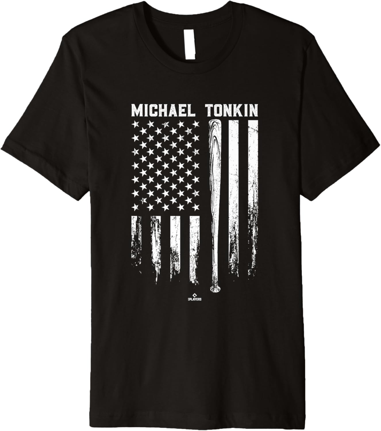 USA Flag Bat Michael Tonkin Minnesota Baseball MLBPA Premium Apparel | Perfect Gift Idea