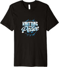 Knitting Brings Me Peace - Relaxing Hobby for Yarn Lovers Premium Yarn Supply | Viral US Pick | Perfect for Crafters