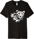 Funny Leopard Peeking Cheetah Graphic Art Design Premium Apparel Viral TikTok Find Gift Ready