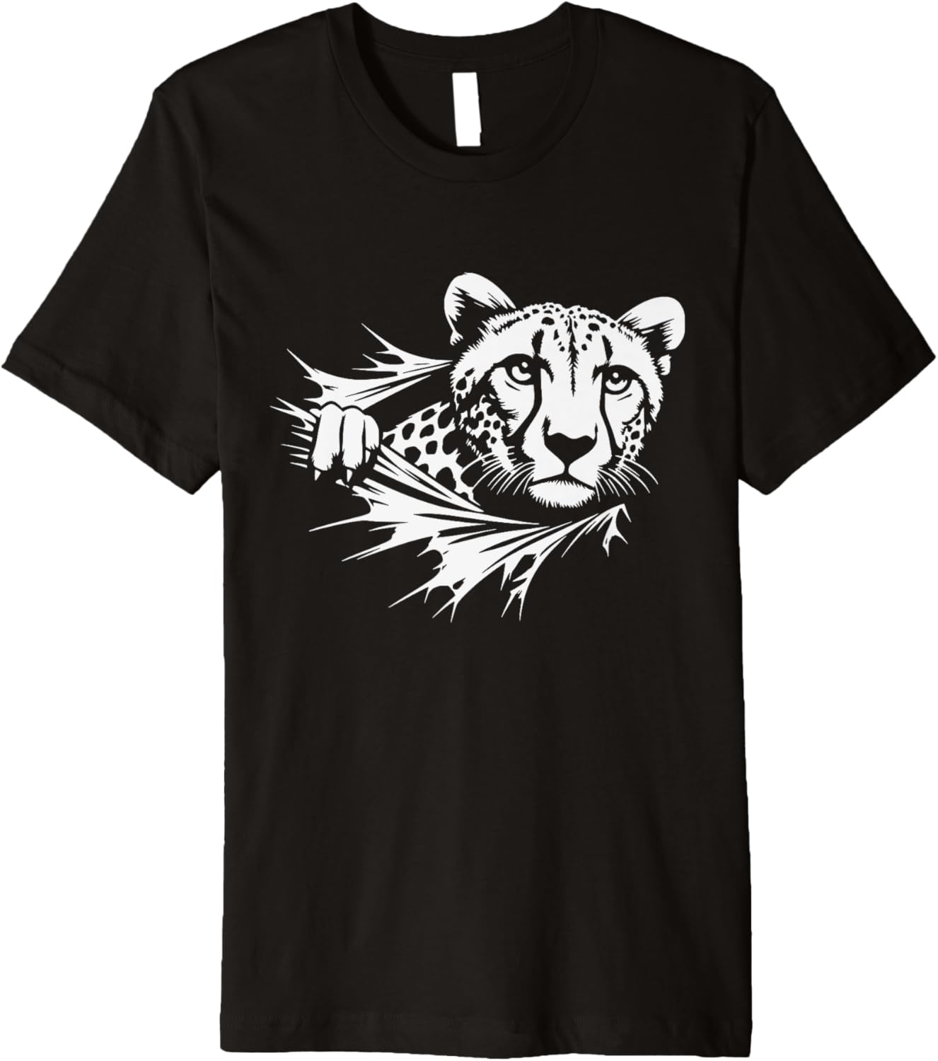 Funny Leopard Peeking Cheetah Graphic Art Design Premium Apparel Viral TikTok Find Gift Ready