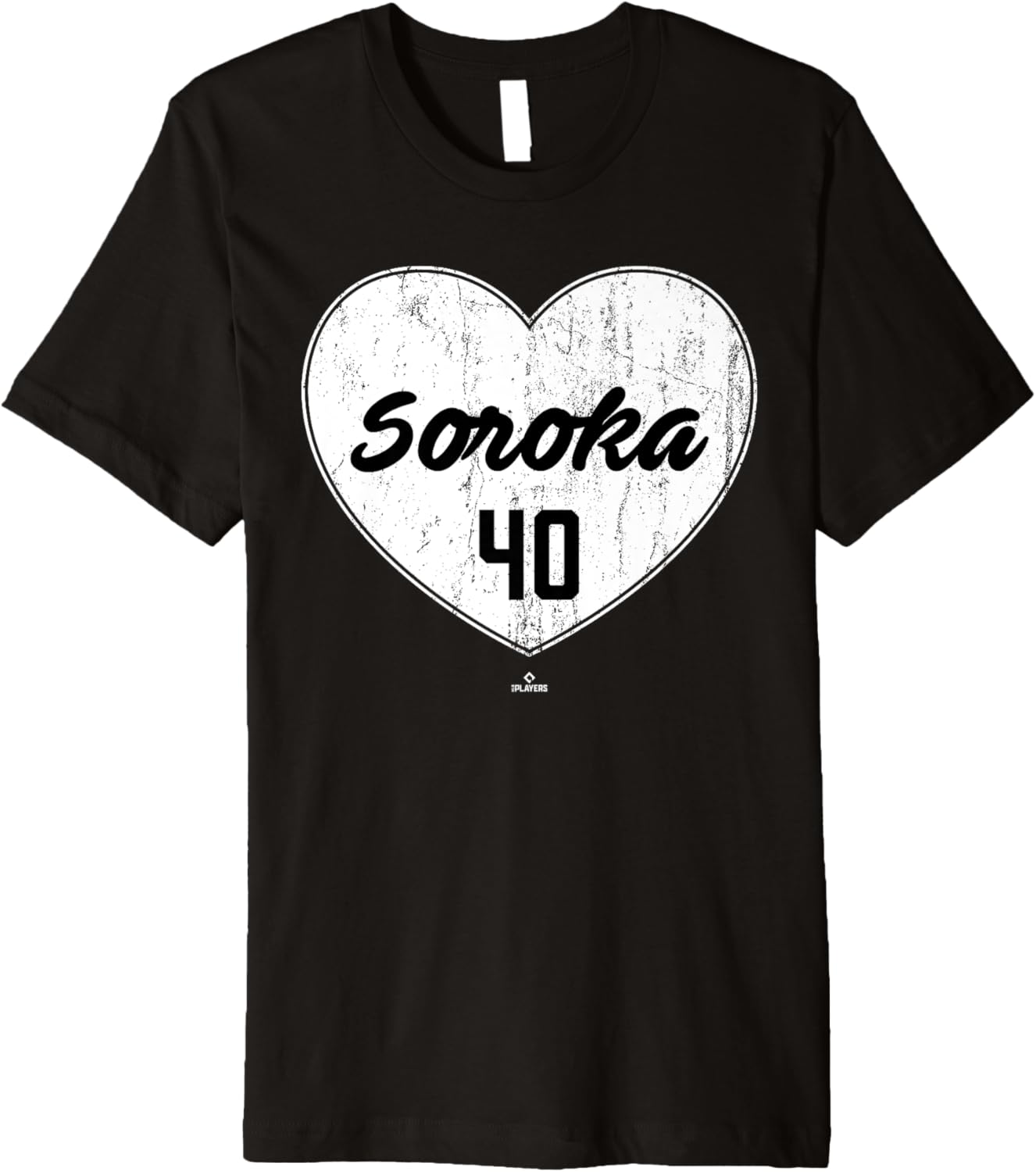 Distressed Heart Michael Soroka Chicago Baseball MLBPA Premium Apparel | US Best Seller