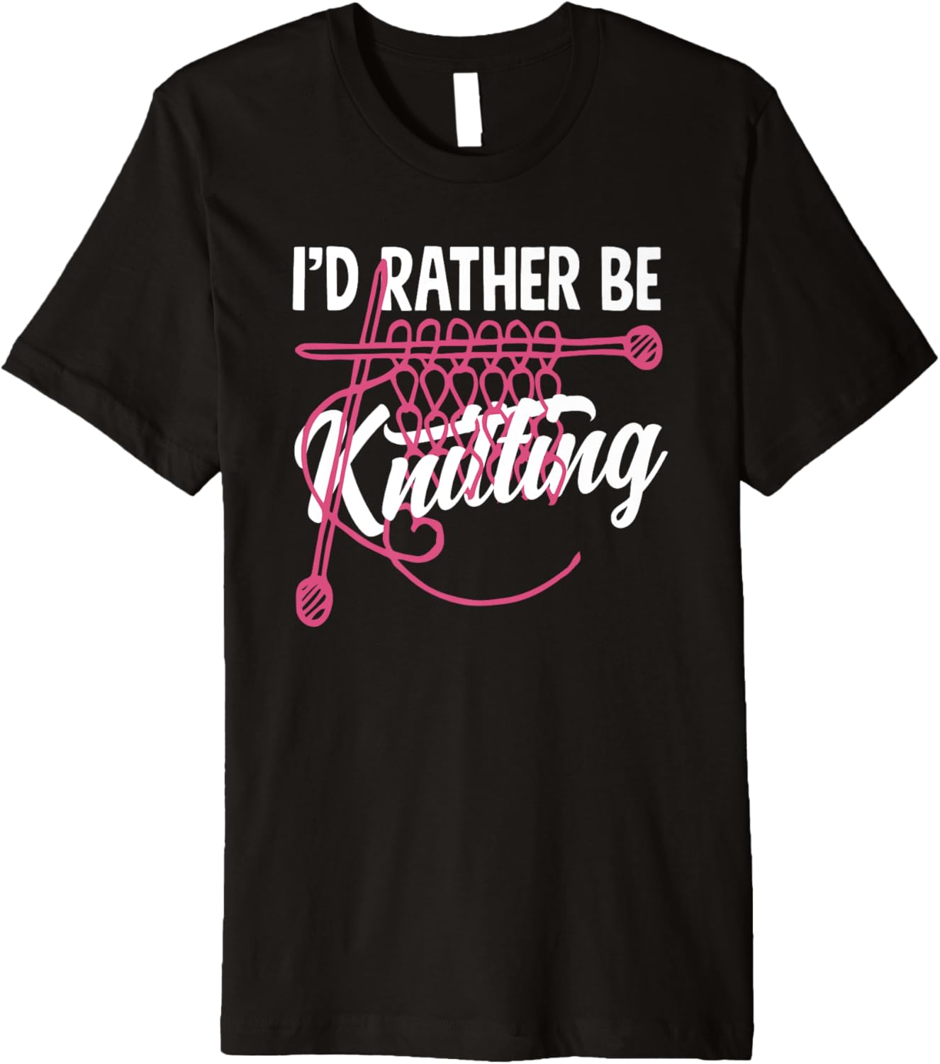 Knitting I'd Rather Be Knitting Yarn Needle Knitter Premium Yarn Supply | Premium Quality | Best Seller Choice