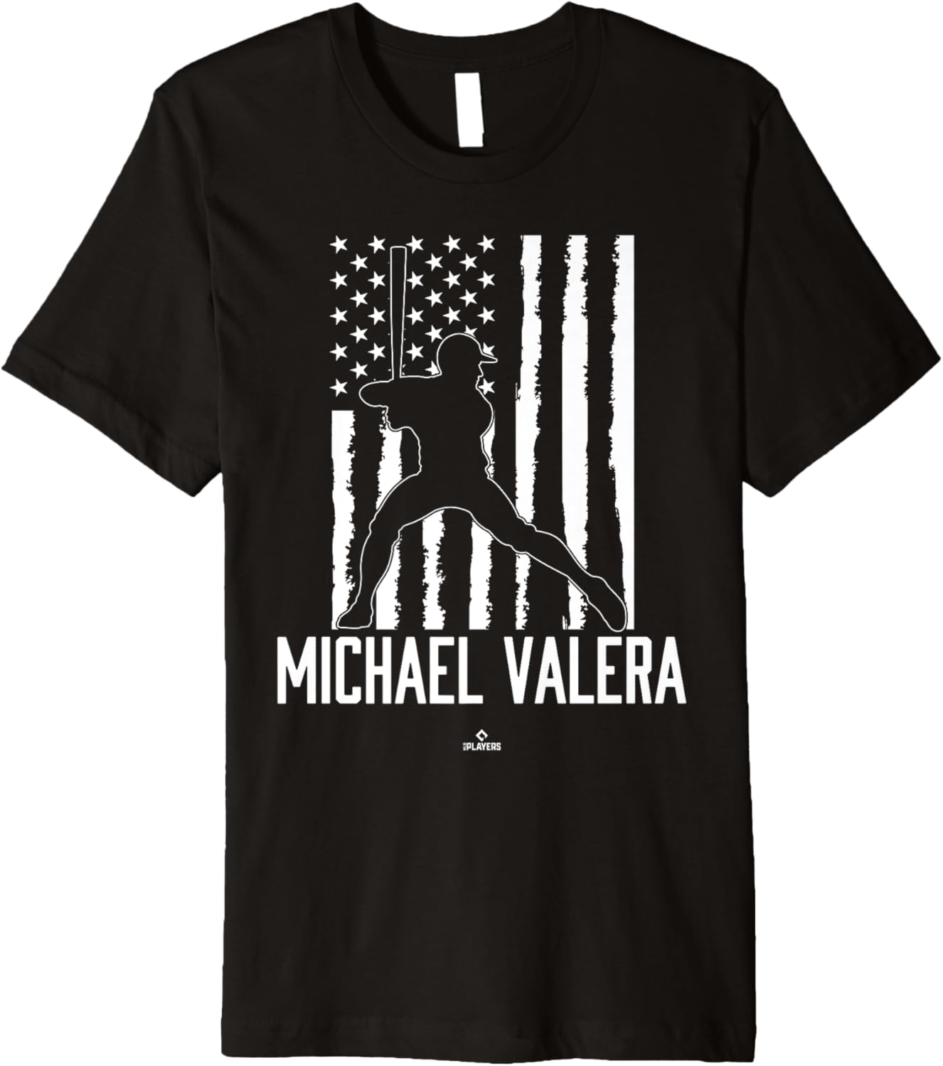 Distressed Flag Swing Michael Valera Prospect Baseball Fan Premium Apparel | Everyday Casual Wear