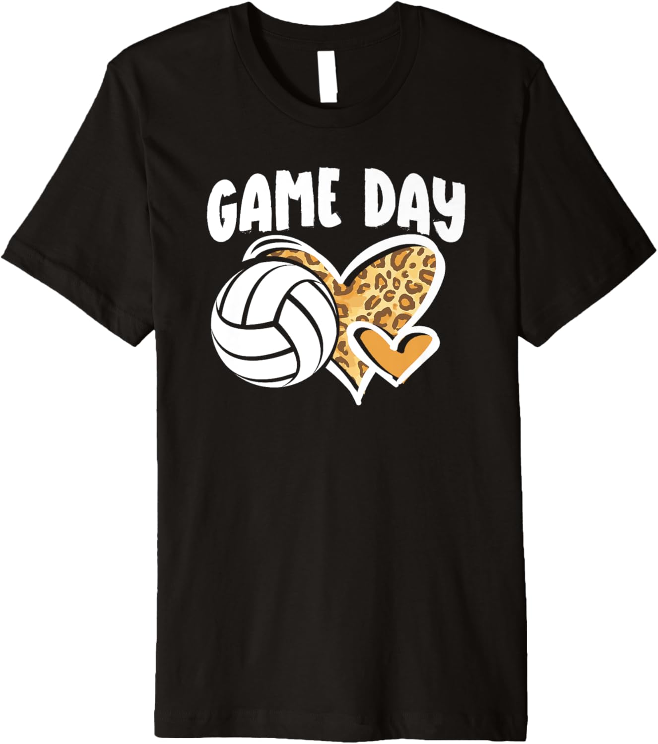Game Day Volleyball Leopard Cheetah Print Funny Beach Sports Premium Apparel Premium Print Fan Favorite