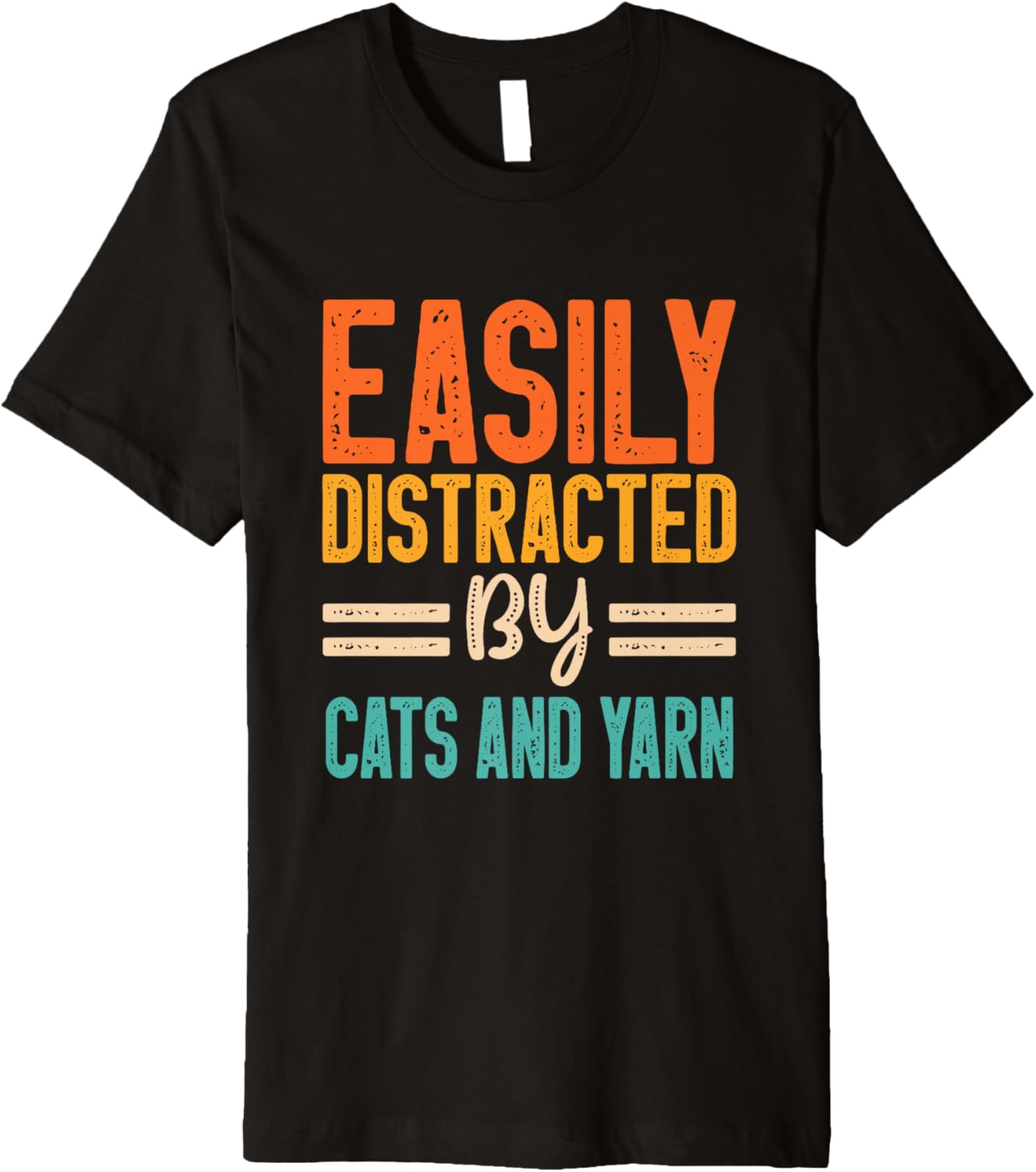 Easily Distracted By Cats and Yarn Premium Yarn Supply | Viral US Pick | Customer Favorite