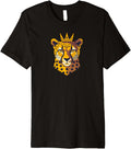 Cheetah Print Crowned Cheetah Premium Apparel Streetwear Style Everyday Wear