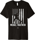 Distressed Flag Swing Michael Trautwein Prospect Baseball Premium Apparel | Trending 2025
