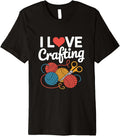 I Love Crafting Yarn Scissors Enthusiast Premium Yarn Supply | Viral US Pick | Best Seller Choice