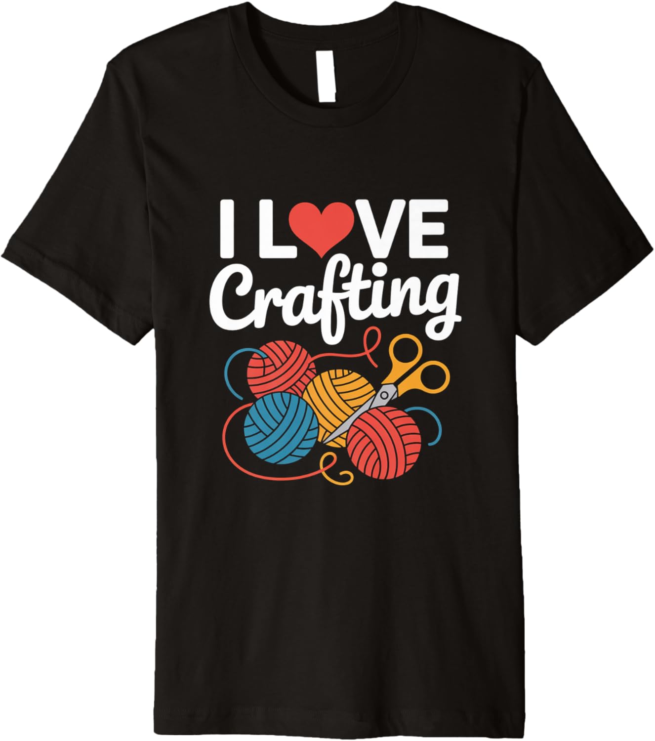 I Love Crafting Yarn Scissors Enthusiast Premium Yarn Supply | Viral US Pick | Best Seller Choice