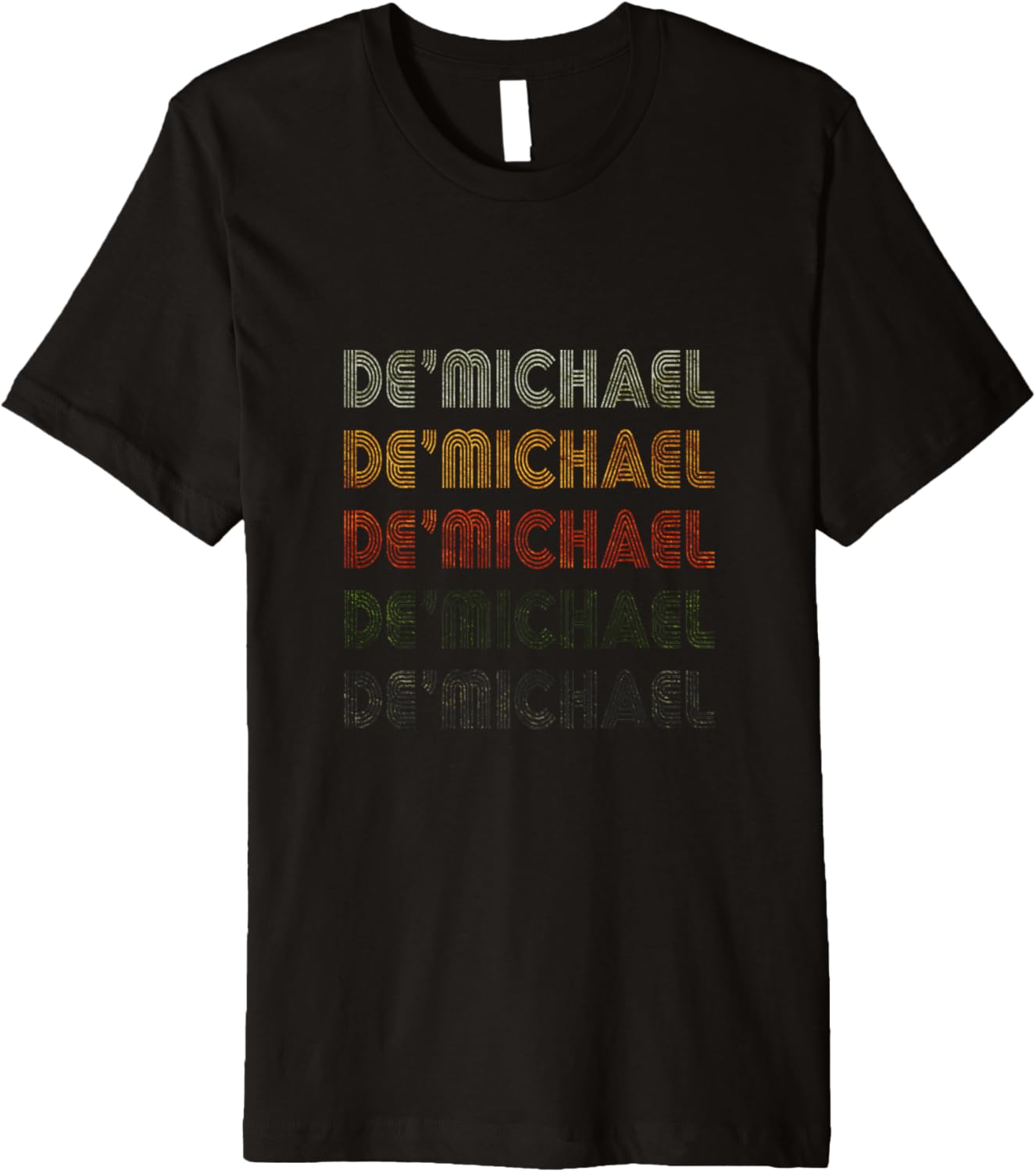 Love Heart De'Michael Tee Grunge Vintage Black De'Michael Premium T-Shirt | Viral Streetwear Style