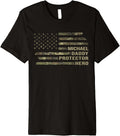 Mens Husband Daddy Protector Hero Camo American Flag Michael Premium Apparel | Viral Streetwear Style