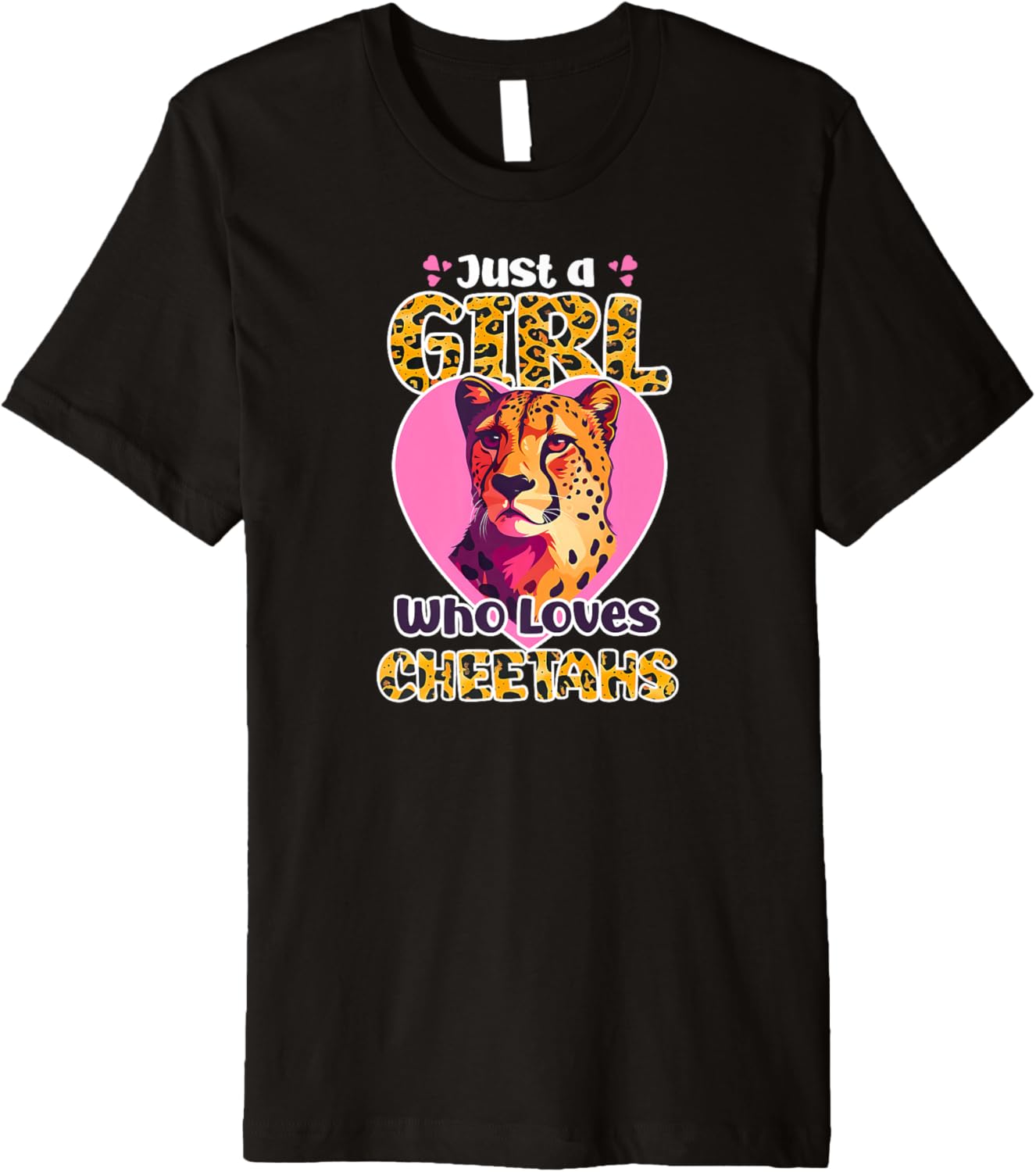 Cheetah Print Just A Girl Who Loves Cheetahs Premium Apparel Trending US Gift Ready
