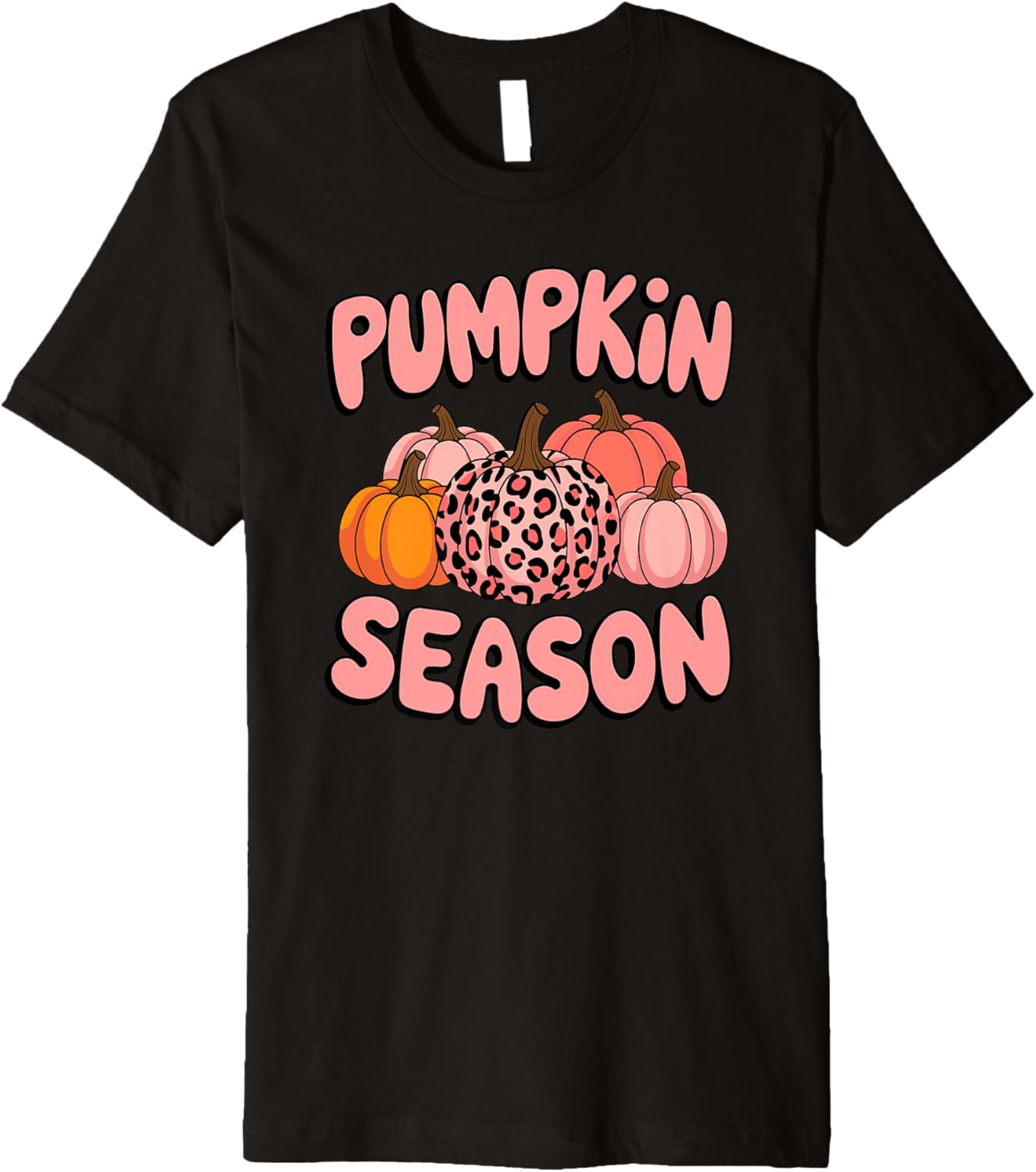 Pumpkin Season Halloween Pink Pumpkin Leopard Cheetah Print Premium Apparel Premium Print US Top Pick