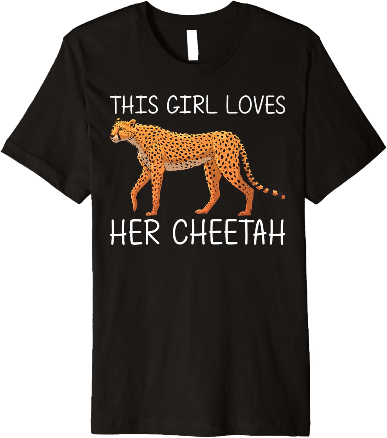 Cool Cheetah Design For Girls Kids Cat Animal Cheetah Lover Premium Apparel Premium Print US Top Pick