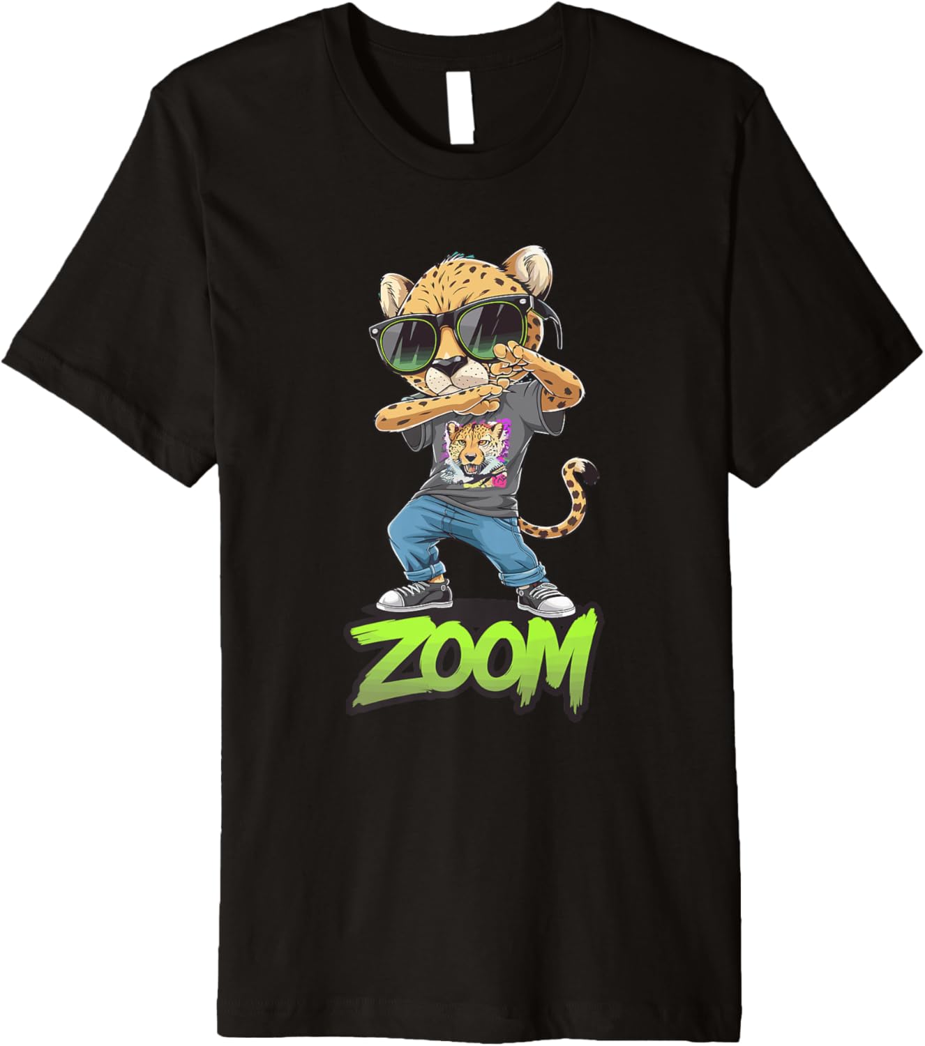 Zoom Cheetah Graphic Cool Sunglasses Premium Apparel High Search Demand Gift Ready