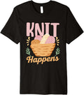 Knit Happens Hobby Yarn Knitter Knitting Premium Yarn Supply | Top Rated | Customer Favorite