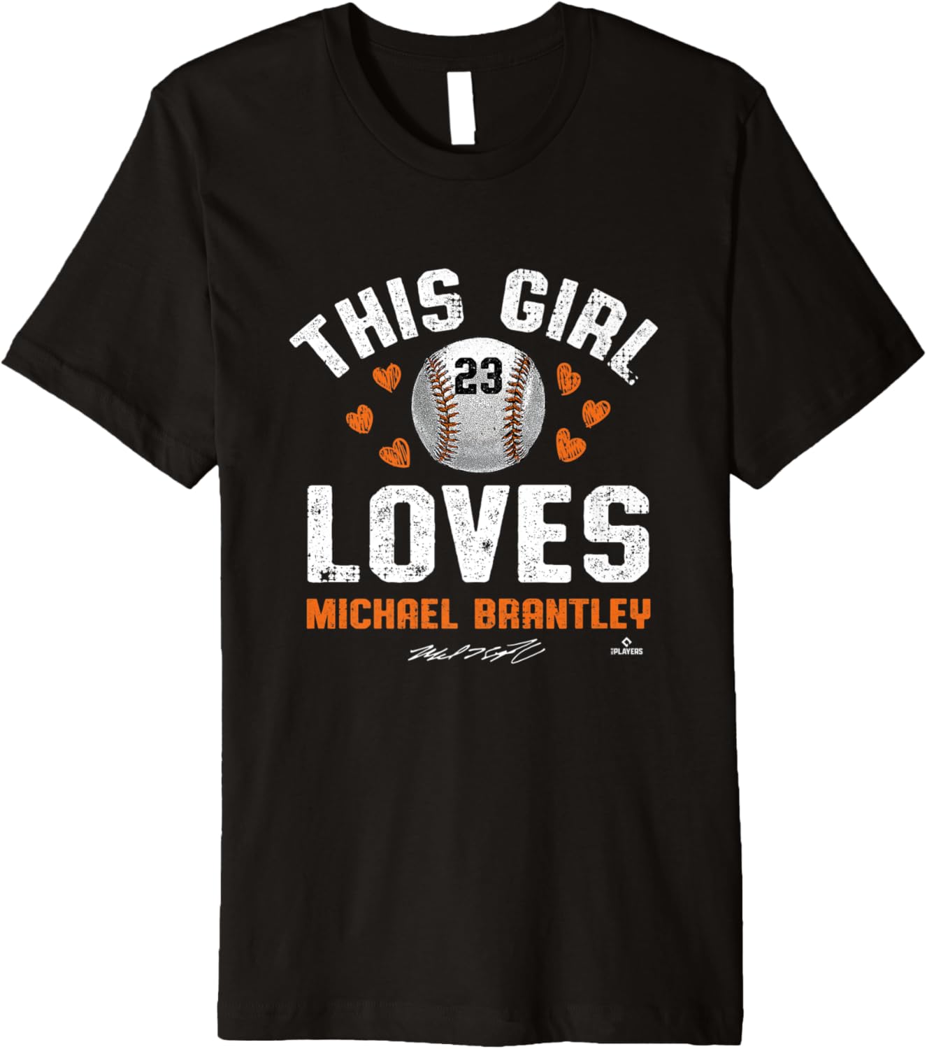 This Girl Loves Michael Brantley Houston MLBPA Premium Apparel | Everyday Casual Wear