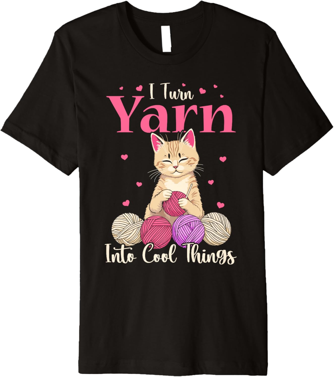 I turn yarn into cool things cat Crocheting cat crochet yarn Premium Yarn Supply | Premium Quality | High CTR Title