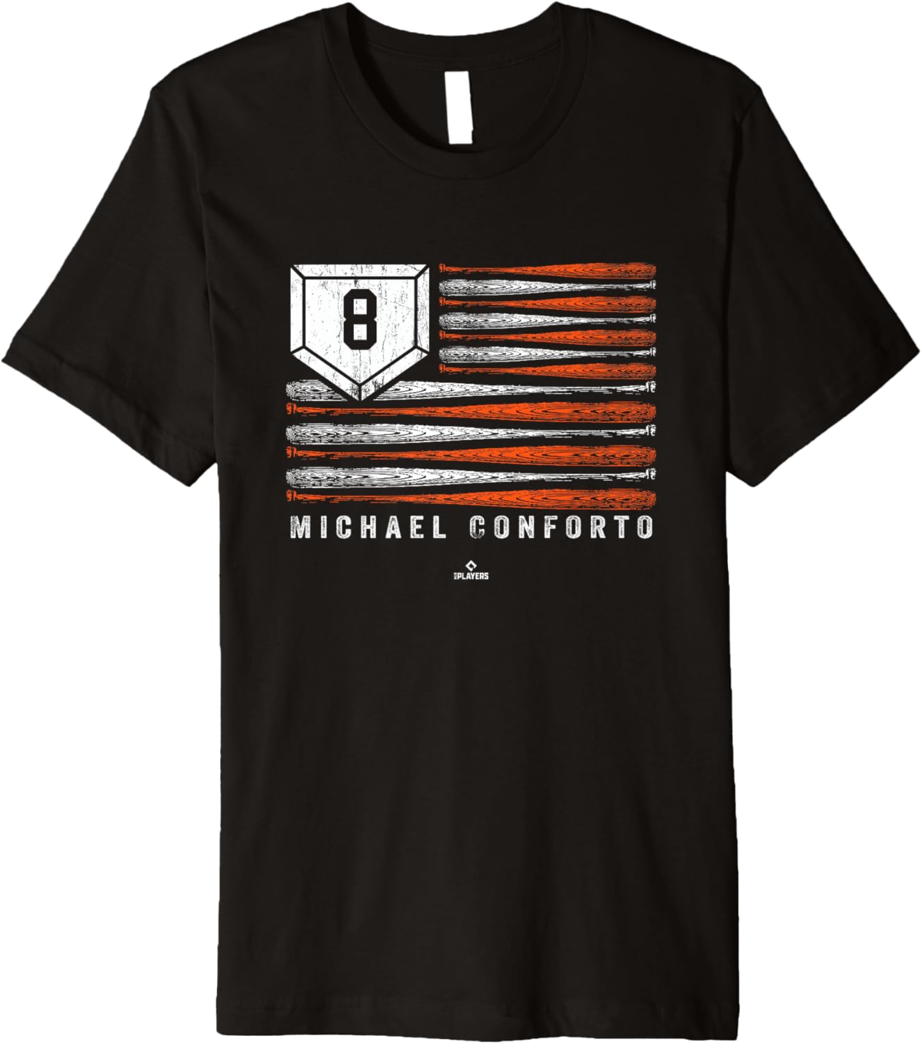 Vintage US Flag Baseball Stripes Michael Conforto MLBPA Premium Apparel | Trending 2025