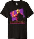 Halloween Michael Myers Neon Portrait Premium Apparel | Perfect Gift Idea