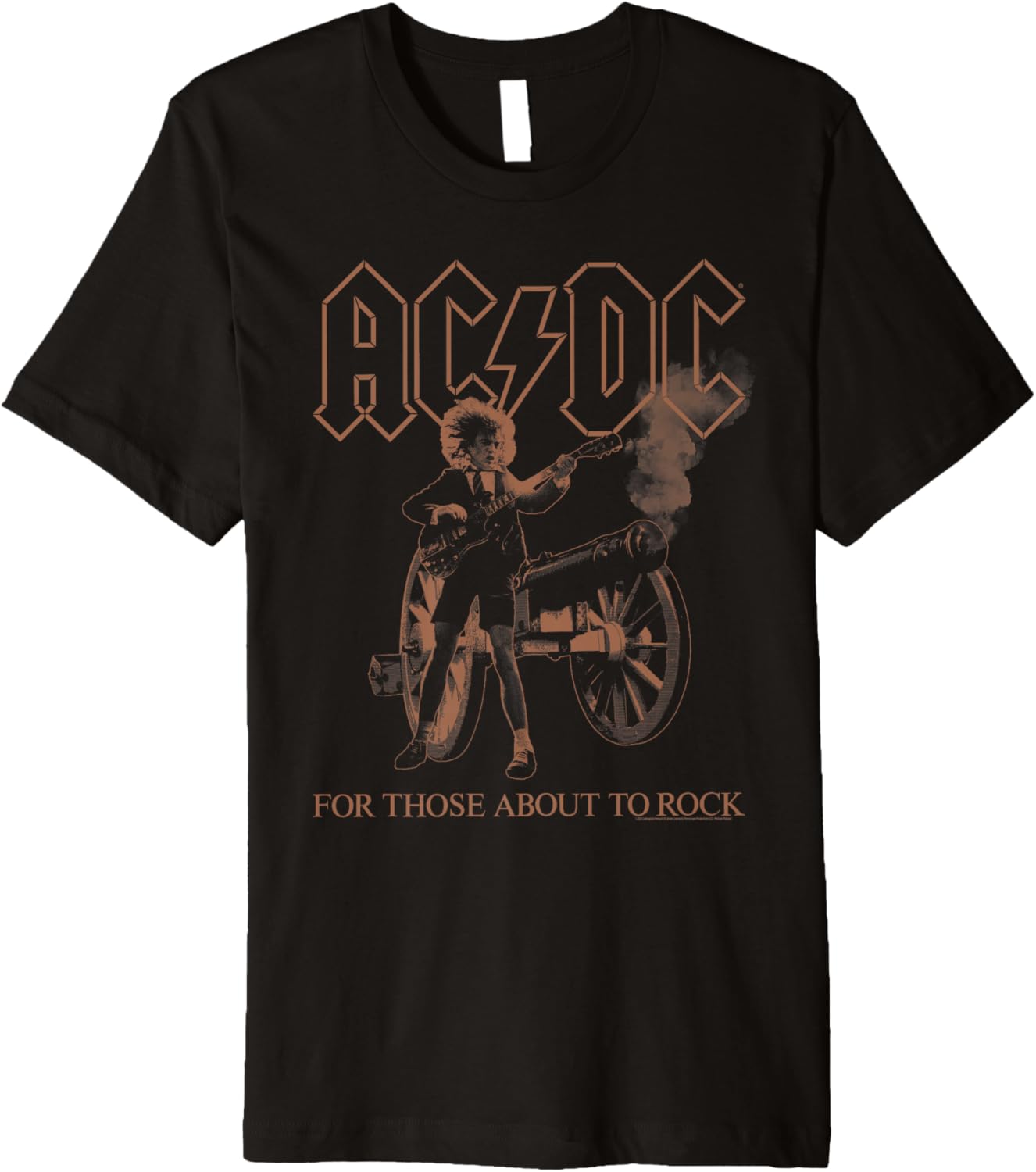 AC DC For Those About To Rock Angus Photo by Michael Putland Premium Apparel | Everyday Casual Wear
