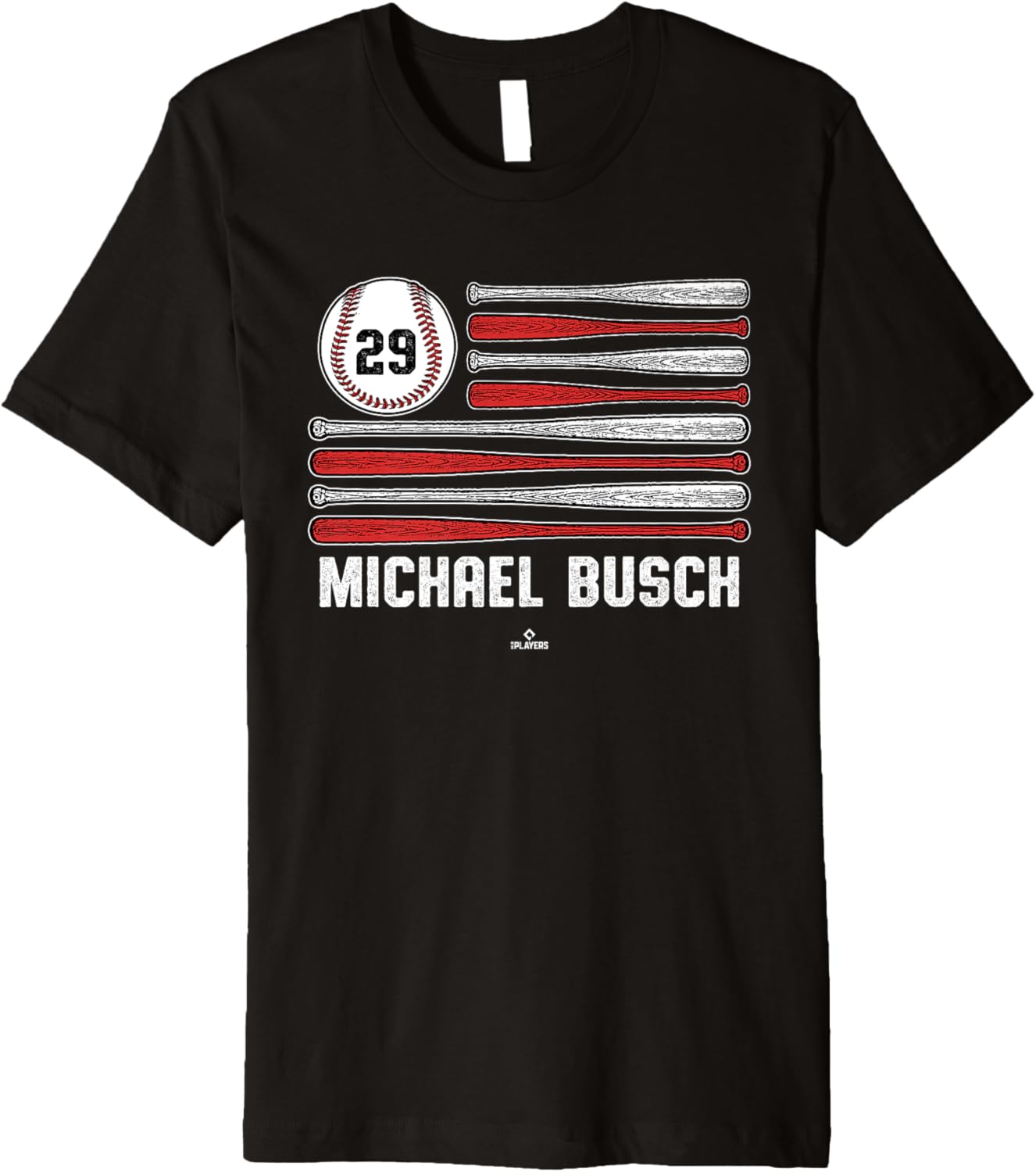 Baseball American Flag Michael Busch Chicago Baseball MLBPA Premium Apparel | US Best Seller