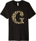 Leopard Cheetah Print Letter G Initial Rustic Monogram Gift Premium Apparel Viral TikTok Find Everyday Wear