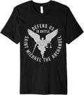 Defend us in battle Saint Michael the archangel Premium Apparel | Viral Streetwear Style