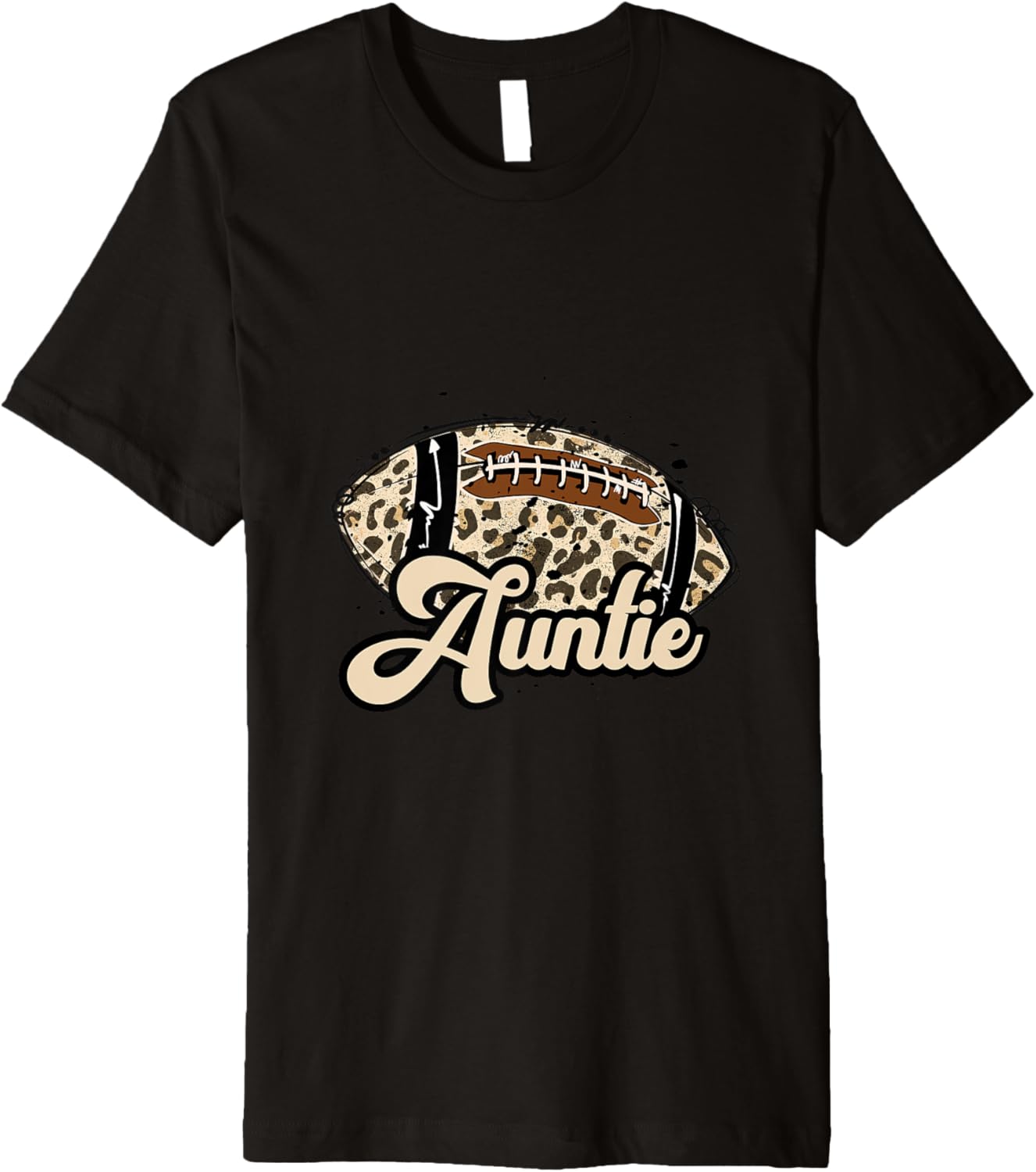 Football Auntie Leopard Cheetah Print Ball Trendy School Premium Apparel Streetwear Style Hot Right Now