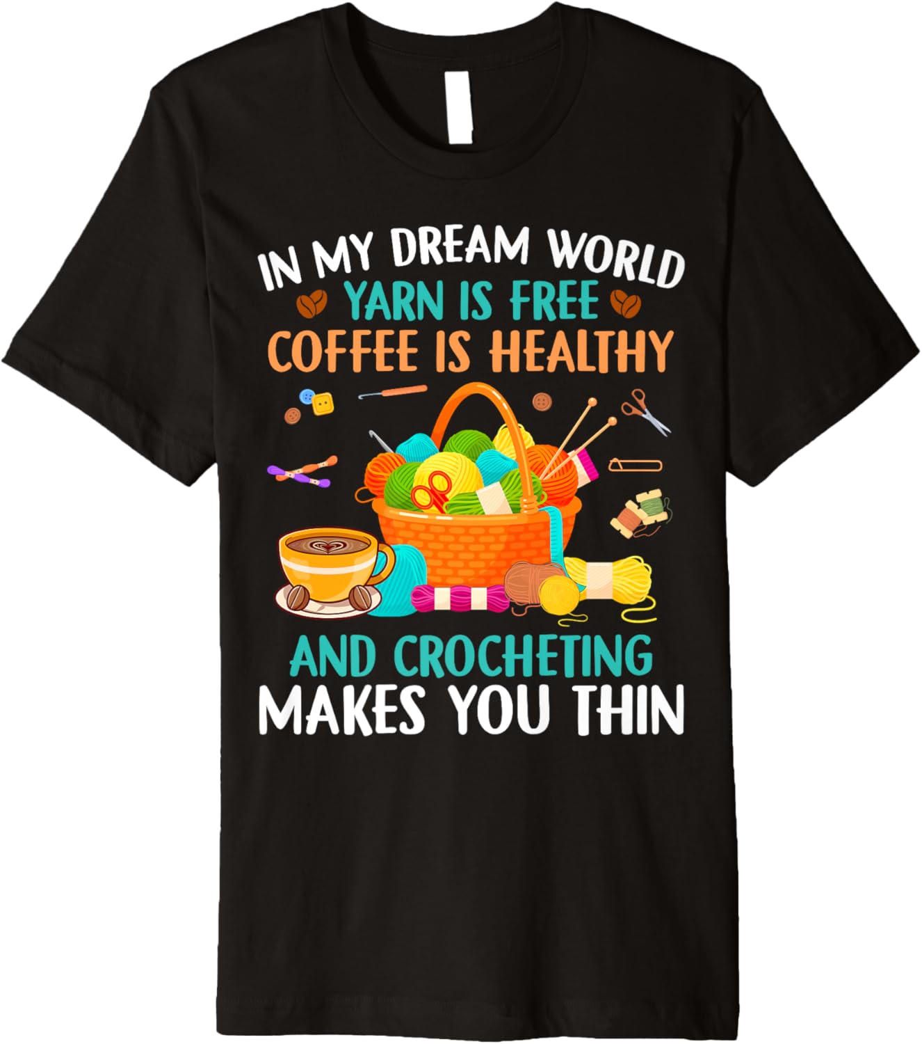 Funny Crochet Yarn Coffee Collecting knit Yarn Ball knitting Premium Yarn Supply | Top Rated | Best Seller Choice
