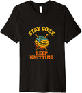 Stay Cozy Keep Knitting Retro Yarn Premium Yarn Supply | Trending 2025 | High CTR Title