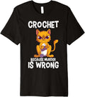Crochet Because Murder is Wrong Angry Cat Yarn Knitting Premium Yarn Supply | Premium Quality | Best Seller Choice
