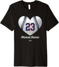Baseball Heart Number Michael Harris Atlanta MLBPA Premium Apparel | Everyday Casual Wear