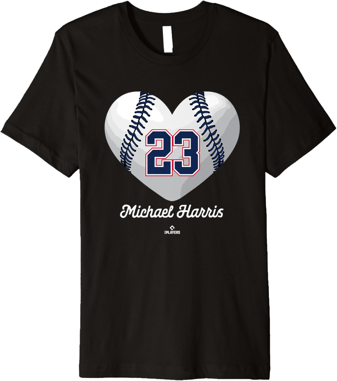 Baseball Heart Number Michael Harris Atlanta MLBPA Premium Apparel | Everyday Casual Wear