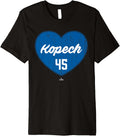 Distressed Heart Michael Kopech Los Angeles Baseball MLBPA Premium Apparel | Everyday Casual Wear