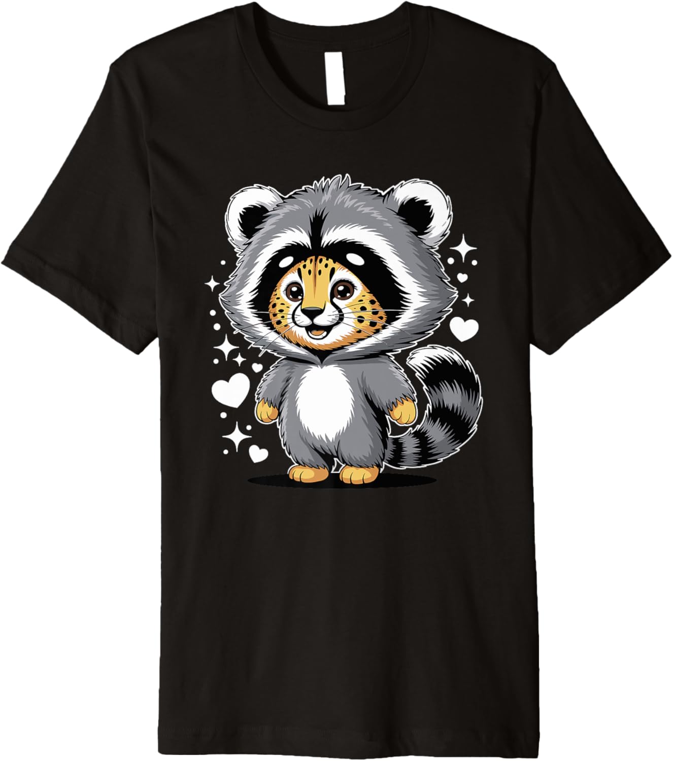 Kawaii Cheetah Raccoon Costume Cheetahs Premium Apparel Streetwear Style Best Seller Look