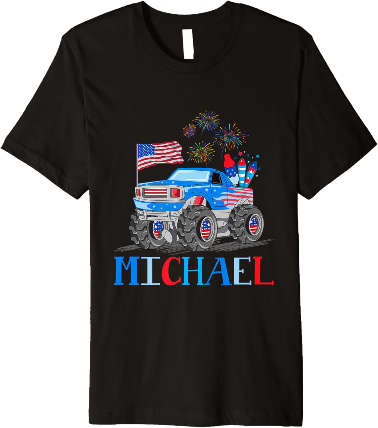 Patriotic Flag Pride USA 4th of July Michael Premium Apparel | US Best Seller