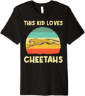 Cool Cheetah For Kids Boys Cat Animal Print Leopard Safari Premium Apparel Premium Print Gift Ready