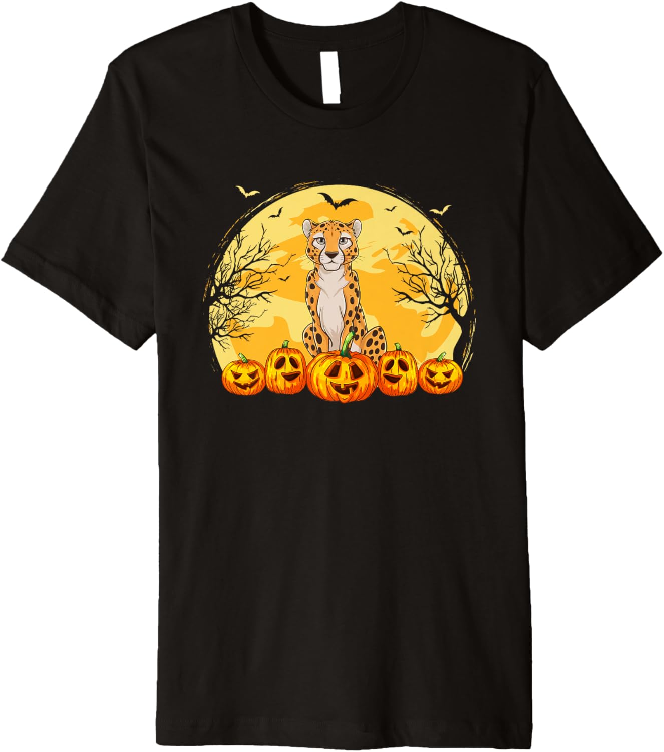 Funny Cheetah Pumpkins Halloween Costume Men Women Premium Apparel Streetwear Style Fan Favorite