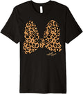 Disney Minnie Mouse Leopard Print Bow Premium Short Sleeve Apparel Comfort Fit US Top Pick