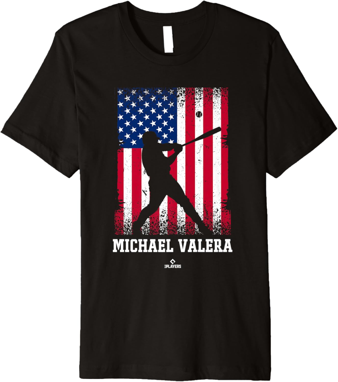 American Flag Swing Michael Valera Prospect Baseball Fan Premium Apparel | US Best Seller