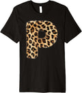 Letter P Cheetah Leopard Initial Print Name Zebra Matching Premium Apparel Viral TikTok Find Hot Right Now