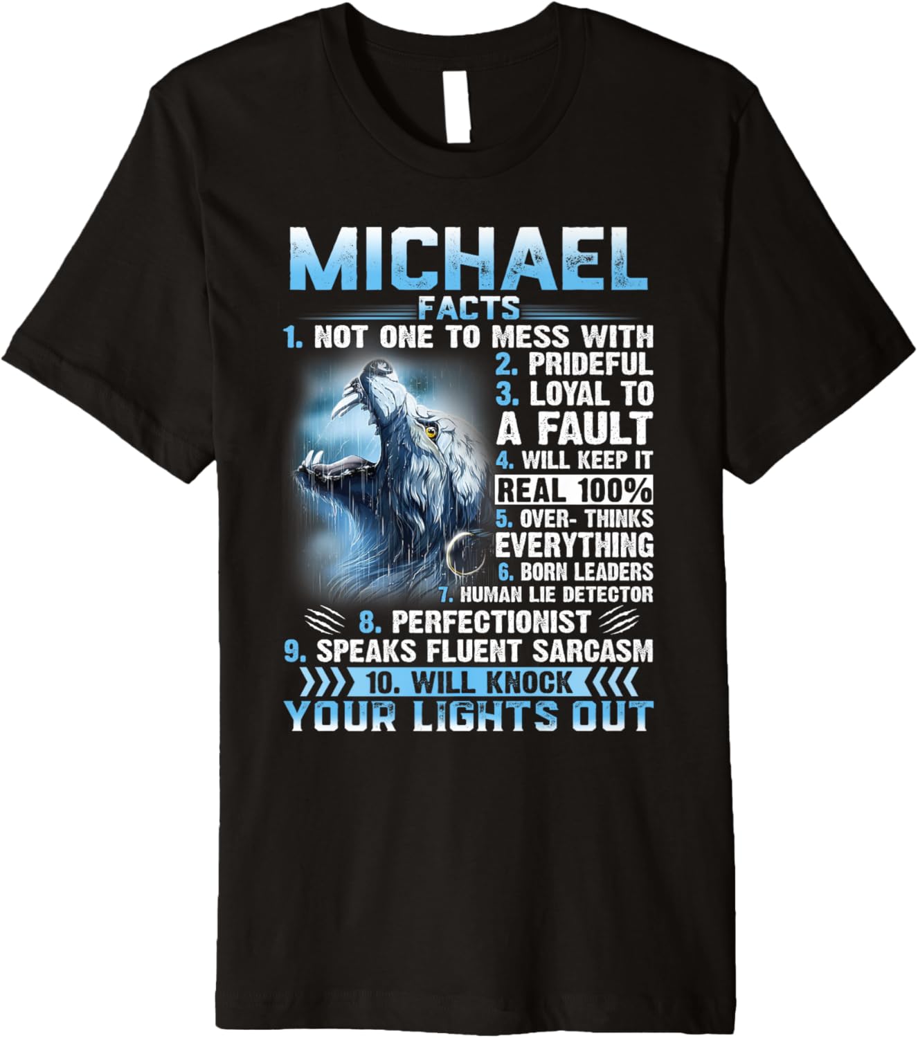 Funny Michael FACTS Shirt - Michael First Name Premium T-Shirt | US Best Seller