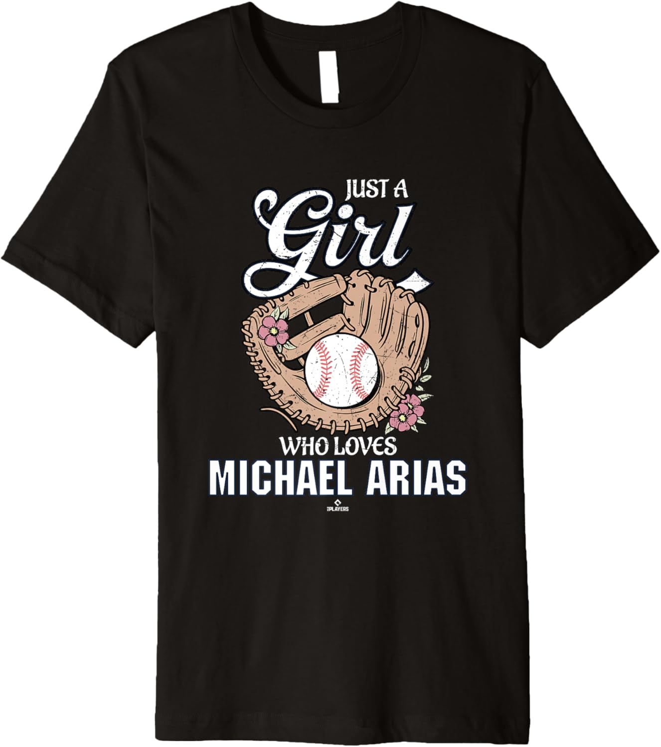 Just a Girl Who Loves Michael Arias New York Baseball MLBPA Premium Apparel | Perfect Gift Idea
